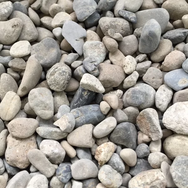 washed river gravel
